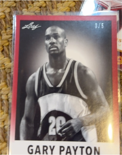 1996 Leaf #3/5 Gary Payton — front