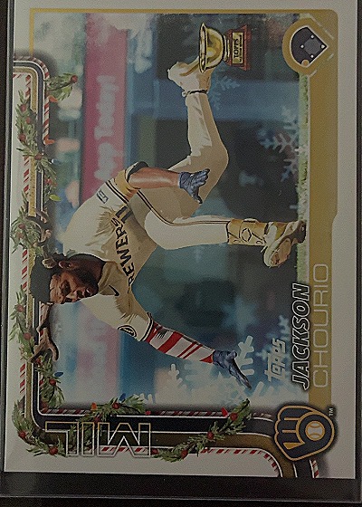 2025 Topps Holiday #H182 Jackson Chourio — front