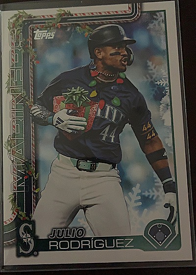 2025 Topps Holiday #H186 Julio Rodriguez — front