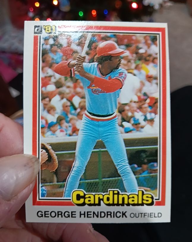 1981 Donruss #430 George Hendrick — front