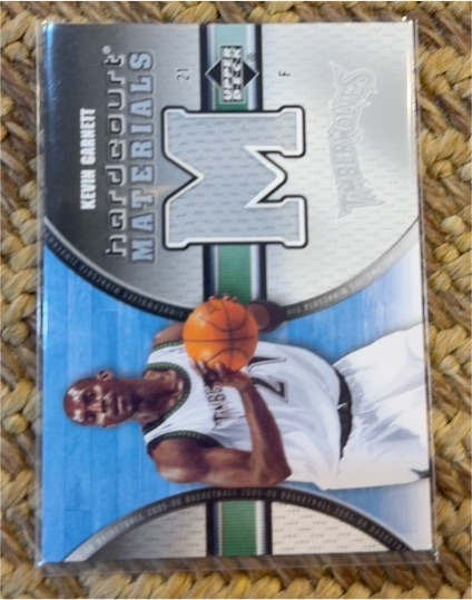 2005-06 Upper Deck Hardcourt Materials #HM-KG Kevin Garnett — front