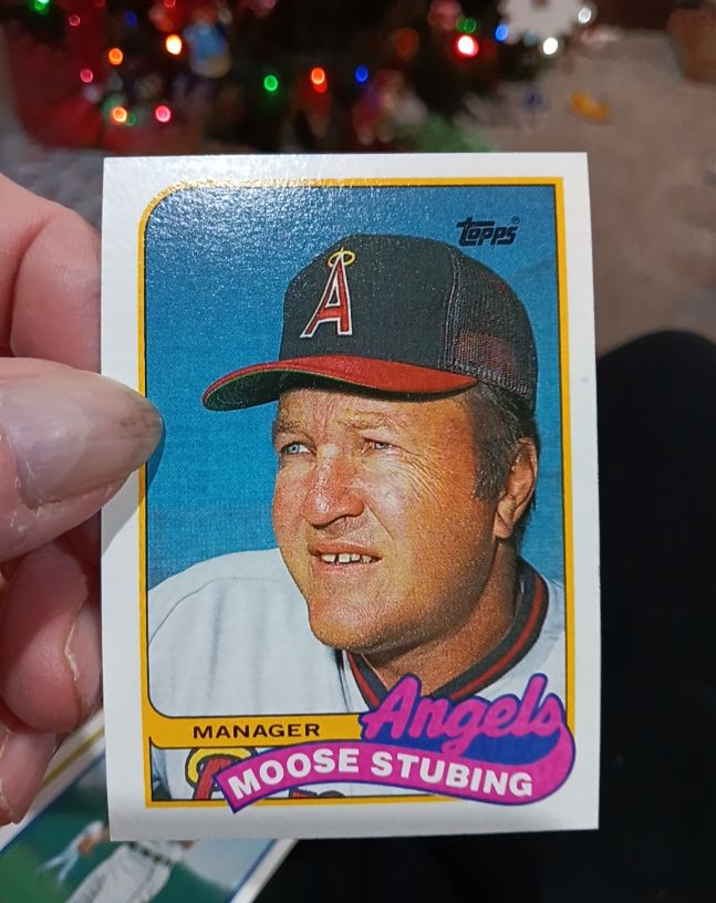 1989 Topps #444 Moose Stubing — front