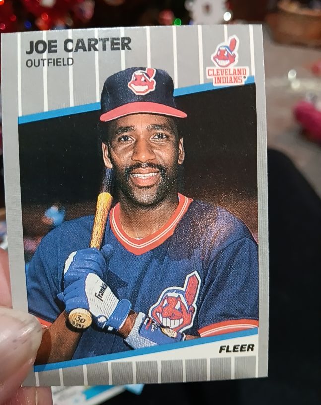 1989 Fleer #400 Joe Carter — front