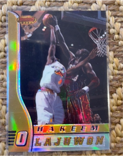 1996-97 Bowman's Best #15 Hakeem Olajuwon — front