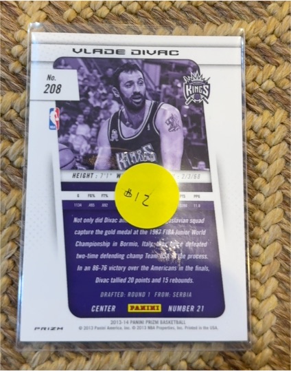 2013-14 Panini Prizm #208 Vlade Divac — front