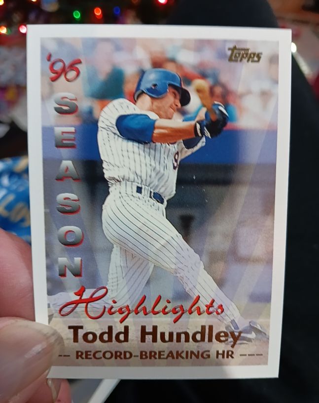 1997 Topps 1996 Highlights #466 Todd Hundley — front