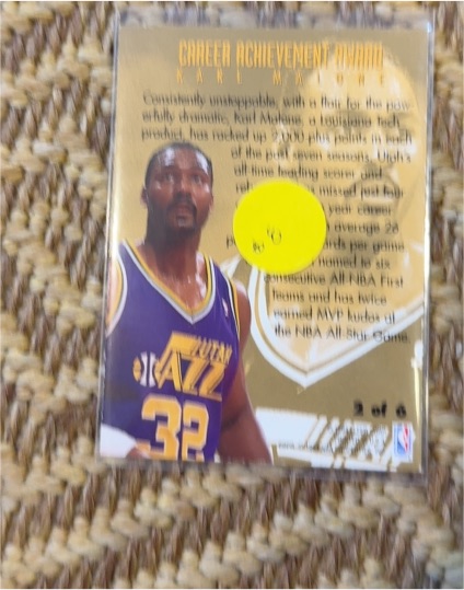 1996 Upper Deck Career Achievement Award #2 Karl Malone — front