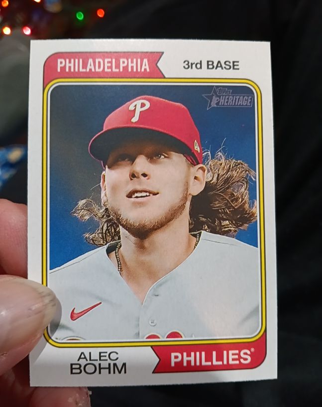 2023 Topps Heritage #328 Alec Bohm — front