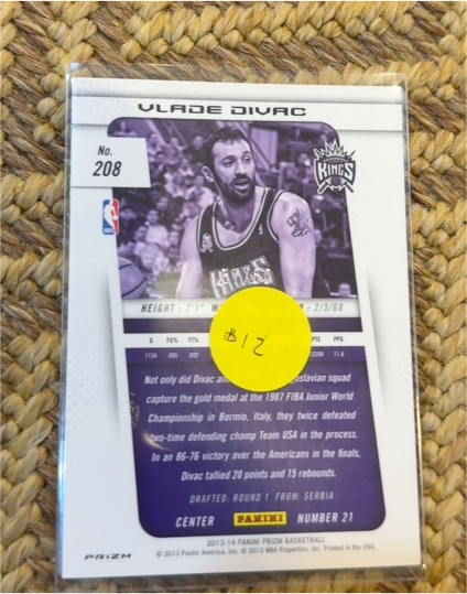 2013-14 Panini Prizm #208 Vlade Divac — front