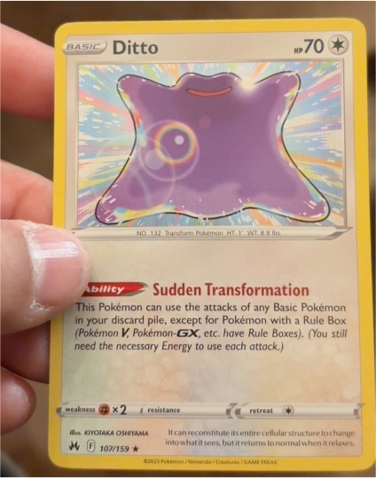 2023 Pokémon Crown Zenith #107 Ditto — front