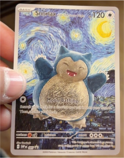 2023 Pokémon SVP #085 Snorlax with The Starry Night — front