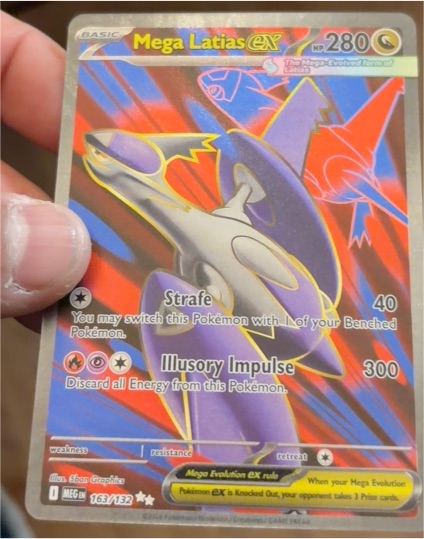 2025 Pokemon Mega Evolution #163 Mega Latias ex — front