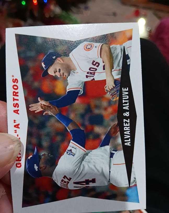 2020 Topps Archives #60CC-AA Grade A Astros Yordan Alvarez & Jose Altuve — front
