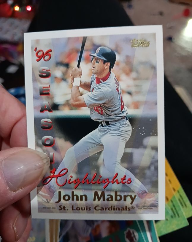 1997 Topps #102 John Mabry — front
