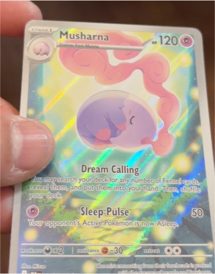 2025 Pokémon Scarlet & Violet Black Bolt #117 Musharna — front