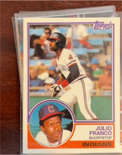 1983 Topps #727 Julio Franco — front