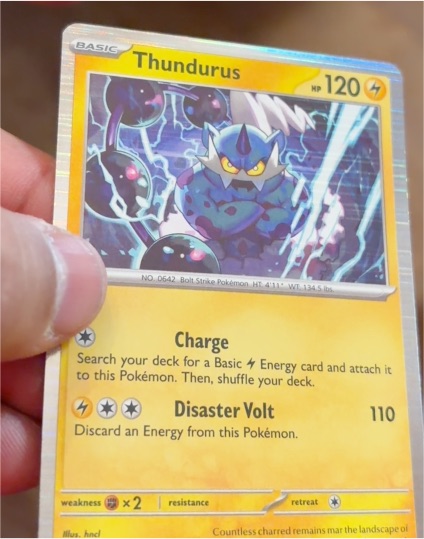 2023 Pokémon SV: Black Bolt #033 Thundurus — front