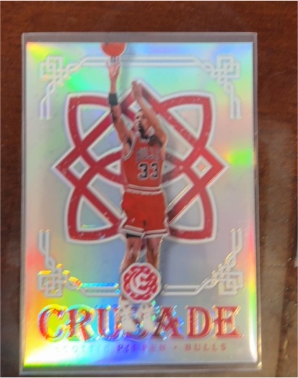 2016-17 Panini Excalibur #85 Scottie Pippen Crusade Silver Prizm — front