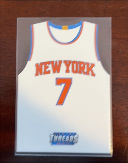 2016-17 Panini Threads Team Threads Die-Cuts #7 Carmelo Anthony — front
