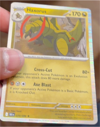 2025 Pokémon SV: Black Bolt #070 Haxorus — front