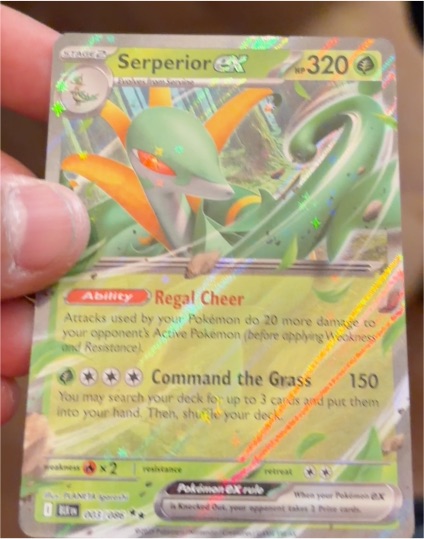 2022 Pokémon SV: Black Bolt #003 Serperior ex — front