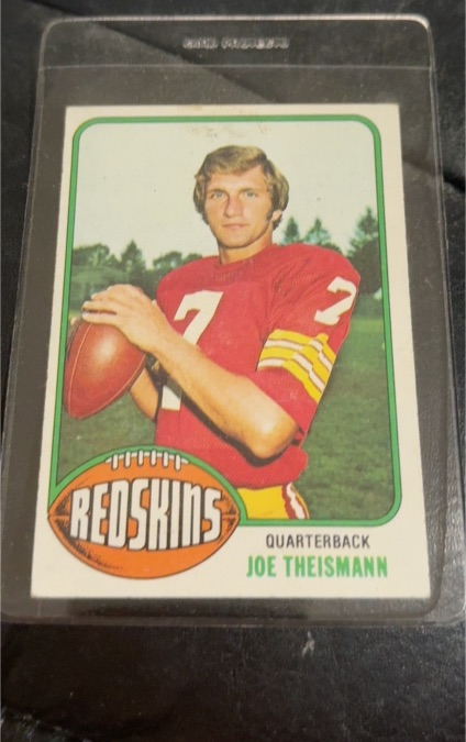 1976 Topps #231 Joe Theismann — front