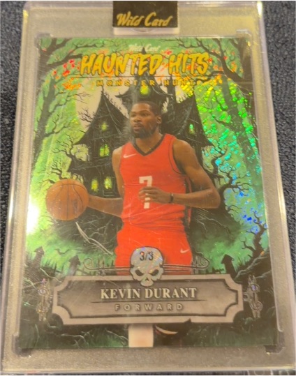 2025 Wild Card Haunted Hits Monster Hunt #3/3 Kevin Durant — front
