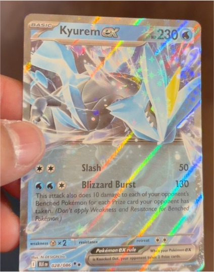 2025 Pokémon SV: Black Bolt #028 Kyurem ex — front