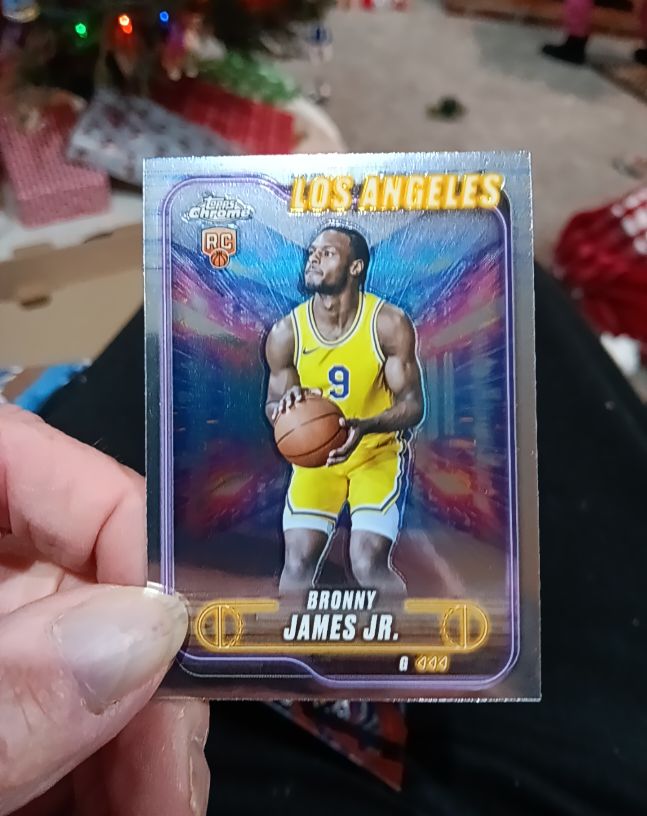 2024-25 Topps Chrome #149 Bronny James Jr. — front