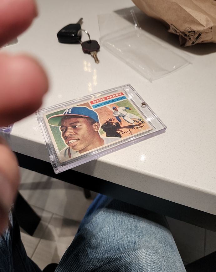 1956 Topps #31 Hank Aaron — front