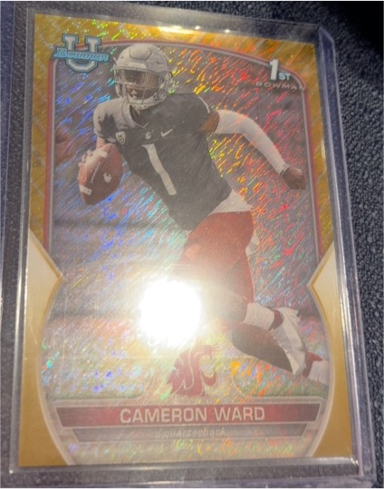 2022 Bowman University Chrome #34 Cameron Ward — front