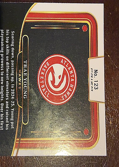 2024-25 Panini Select #123 Trae Young — back