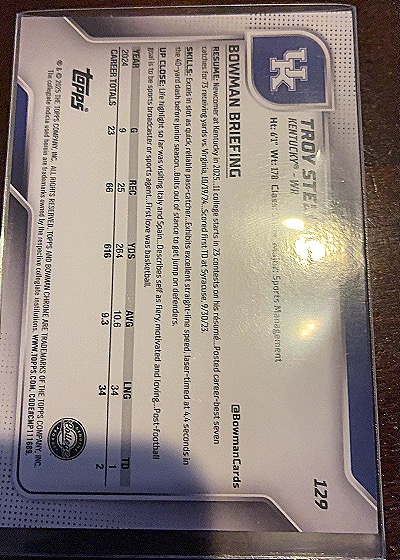 2023 Topps #129 Troy Steele — front