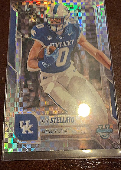 2025 Bowman Chrome University #129 Troy Stellato — front
