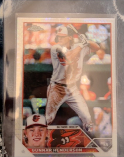 2023 Topps Chrome #2 Gunnar Henderson Rookie Card — front