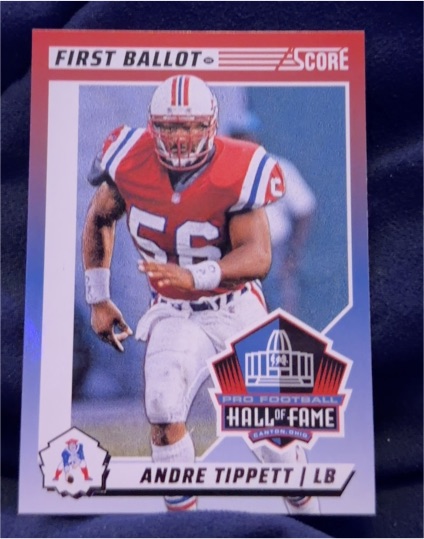 2024 Panini Score First Ballot #8 Andre Tippett — front