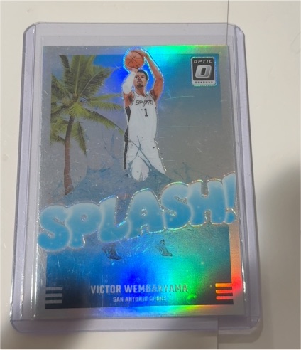 2024-25 Panini Donruss Optic #4 Victor Wembanyama Splash! — front