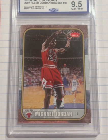 2007-08 Fleer #37 Michael Jordan — front