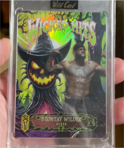 2025 Wild Card Wicked Hits #1 Deontay Wilder — front