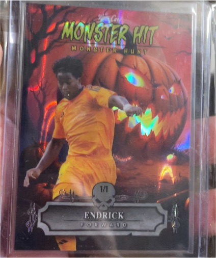 2025 Wild Card Haunted Hits Monster Hit Endrick 1/1 — front