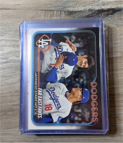 2024 Topps Update #US13 Shohei Ohtani Yoshinobu Yamamoto Far East Faves Combos — front