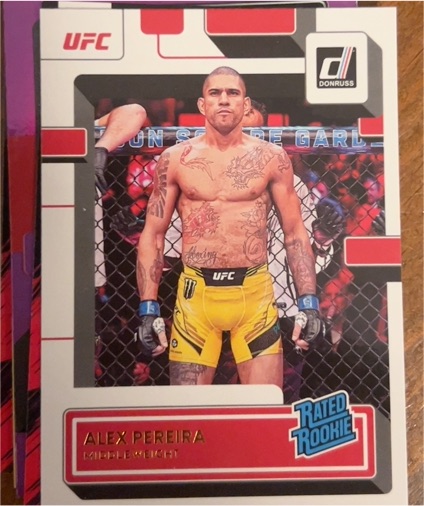 2023 Donruss UFC #209 Alex Pereira Rated Rookie — front