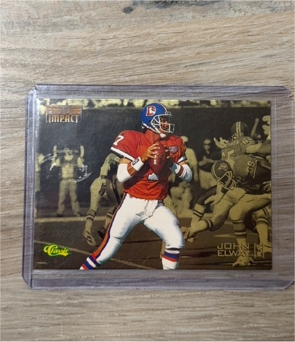 1995 Classic Pro Line NFL Impact #I-6 John Elway — front