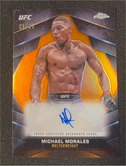 2024 Topps Chrome UFC #CVA-MMO Michael Morales — front