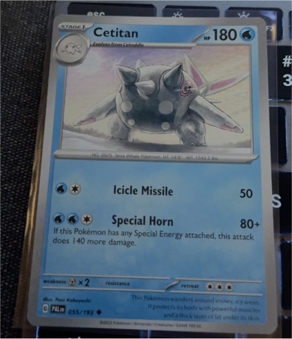 2023 Pokémon Paldea Evolved #055 Cetitan — front
