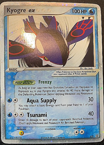 2006 Pokémon #37 Kyogre ex — front