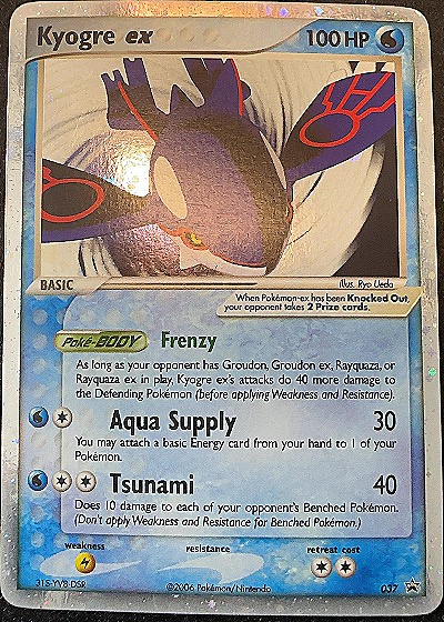2006 Nintendo Pokémon Black Star Promo #037 Kyogre ex — front
