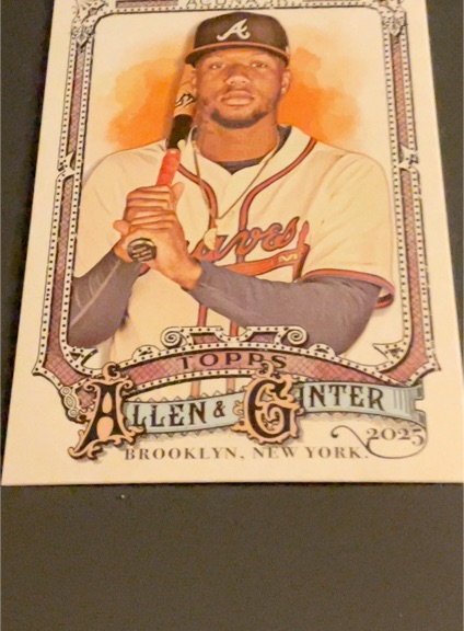 2025 Topps Allen & Ginter #103 Ronald Acuna Jr. — front