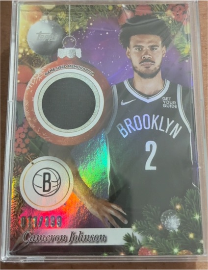 2025-26 Topps Holiday #PR-CJ Cameron Johnson — front