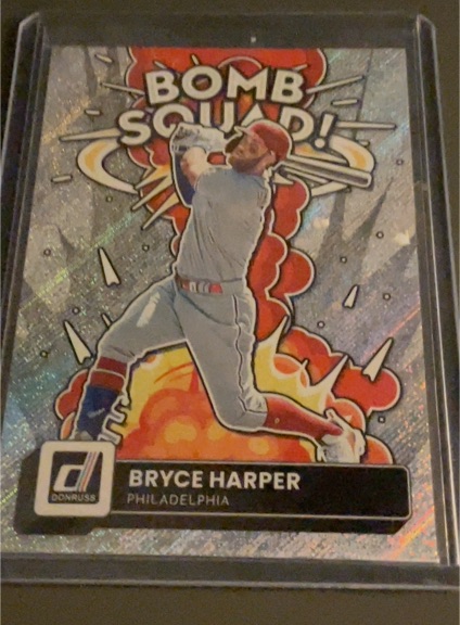 2022 Donruss #BS-9 Bryce Harper Bomb Squad — front